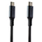 Ventev 4-Foot Chargesync Alloy (USB-C) to (USB-C) Cable - Steel Gray