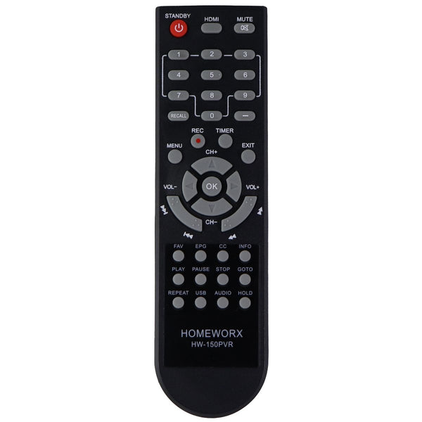 Homeworx Remote Control (HW-150PVR) for Mediasonic Digital Converter Box - Black