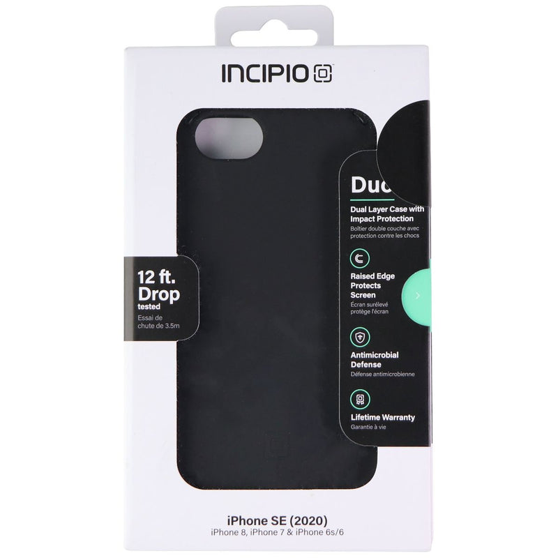Incipio Duo Series Dual Layer Case for Apple iPhone SE (2020) & 8/7/6s - Black