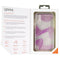 ZAGG Victoria Hybrid Case for Apple iPhone Xs/X - Clear / Purple Fabric Waves