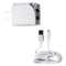NEM (3.1A) Dual USB Wall Charger/Adapter and 5-Foot (USB-C) Cable - White