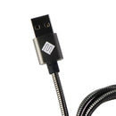 Qmadix Full Metal Jacket 3.3-Foot USB Cable for iPhones - Black