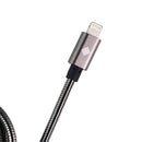 Qmadix Full Metal Jacket 3.3-Foot USB Cable for iPhones - Black