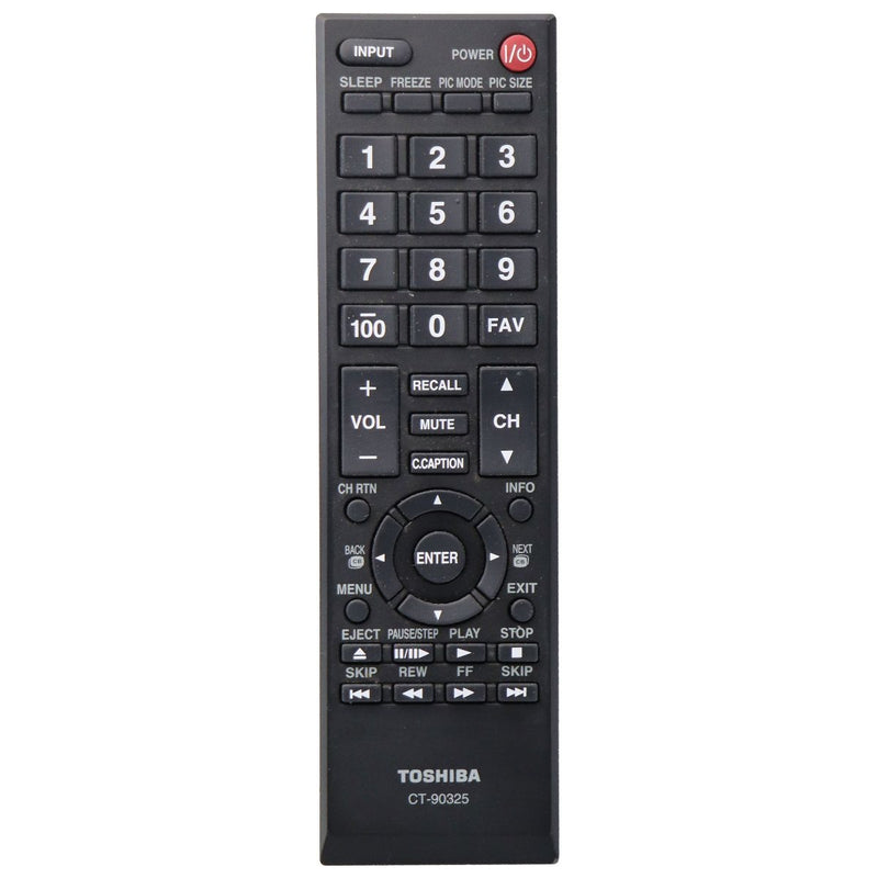 Toshiba Remote Control (CT-90325) for Select Toshiba TVs - Black