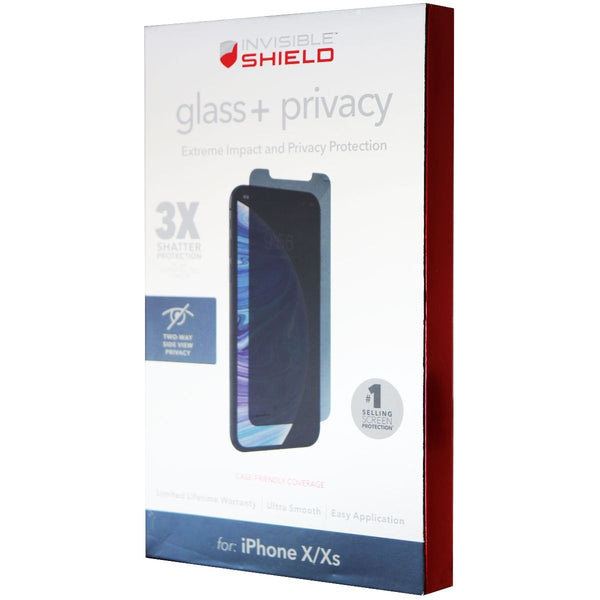 ZAGG InvisibleShield Glass+ Privacy Screen Protector for iPhone Xs/X - Tinted