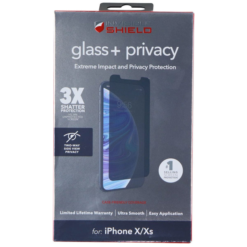 ZAGG InvisibleShield Glass+ Privacy Screen Protector for iPhone Xs/X - Tinted