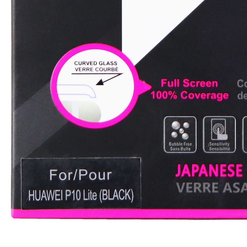 iShieldz Curved Tempered Glass for Huawei P10 Lite - Clear/Black Trim