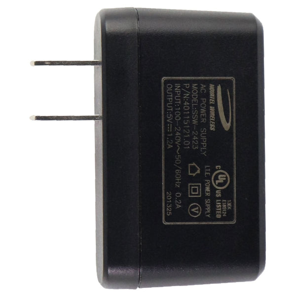 Novatel Single USB 5V/1.2A Wall Charger Adapter - Black (SSW-2423)