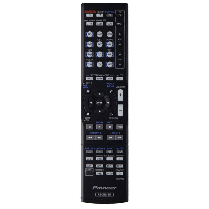 Pioneer Remote Control (AXD7721) for Select Pioneer AV Receivers - Black