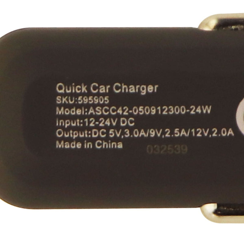Ventev Qualcomm 3.0 Quick Charge Car Charger Adapter Single USB - Gray