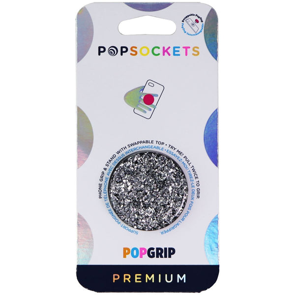 PopSockets PopGrip Swappable Grip & Stand - Foil Confetti Silver