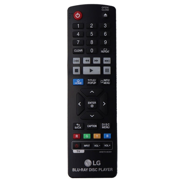 LG Remote Control (AKB75135301) for Select LG Blu-Ray Players - Black