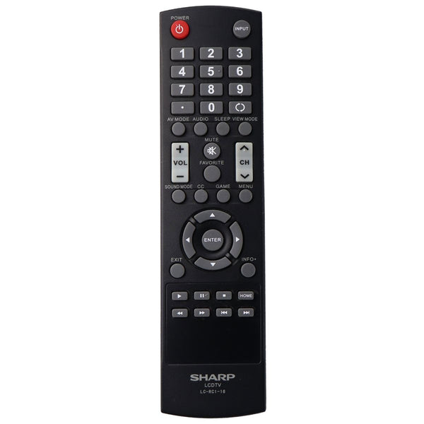 Sharp Remote Control (LC-RC1-16) for Select Hisense/Sharp TVs - Black