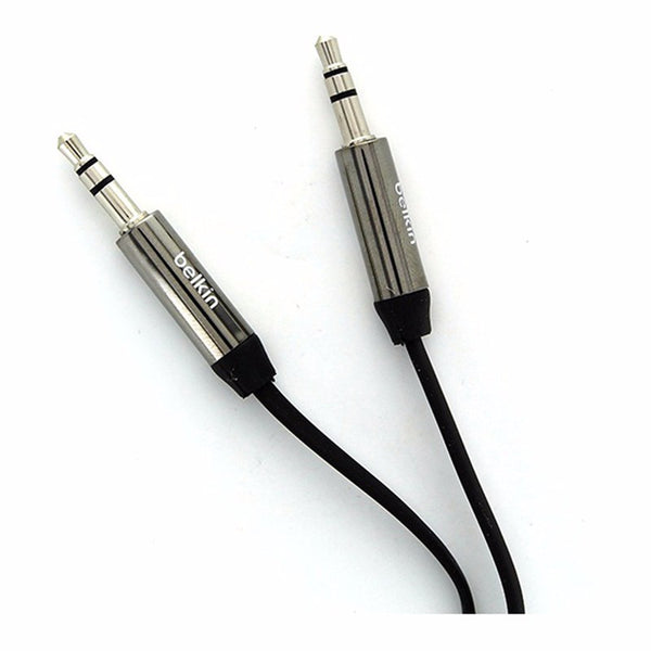 Belkin Mixit 3ft Flat Tangle Free AUX Cable Black