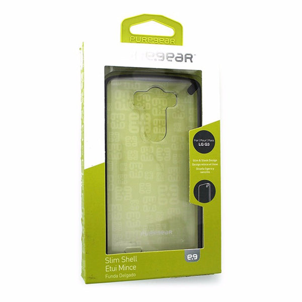 PureGear Slim Shell Case for LG G3 Clear w/ Black Trim