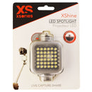 XSories XShine LED Spotlight with 1/4in Mounts and Rechargeable Battery - Gray