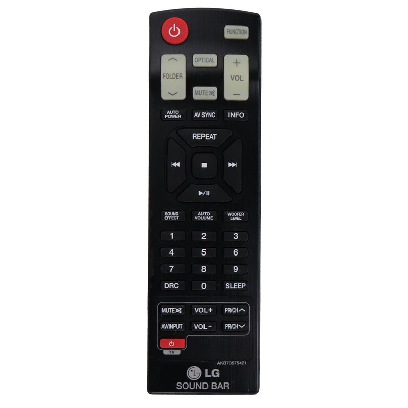 LG Remote Control (AKB73575421) for Select LG TVs - Black