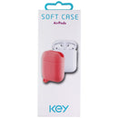Key Silicone Soft Case with Clip for Apple AirPods 1st and 2nd Gen - Pink