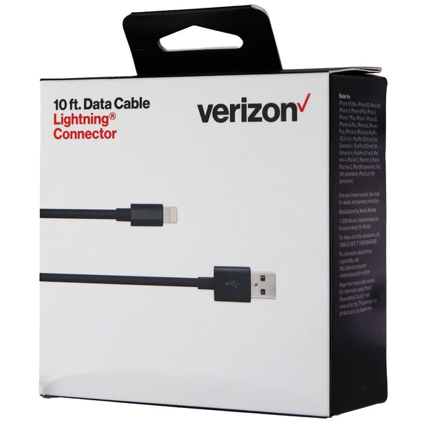 Verizon (10-Foot) USB Cable for Apple iPhones & iPads - Black