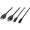 Dynex 6ft HDMI Cable and 6ft Optical Audio Cable - Black