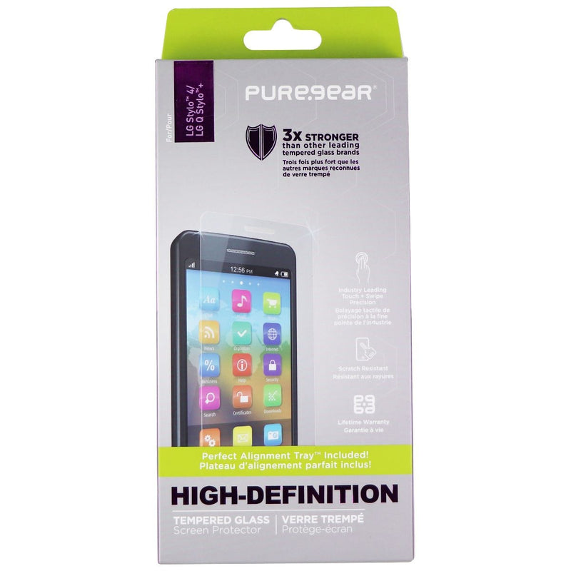 PureGear HD Tempered Glass Screen Protector for LG Stylo 4 / Q Stylo + - Clear