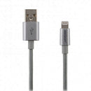 Verizon (CABLGHTGRY-M) 4Ft Braided Charge & Sync Cable - Gray