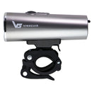 Vinsguir Rechargeable LED Bike Light & Taillight Attachments - Dark Gray