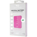 White Diamonds (1,350mAh) Single USB Crystal Battery Portable Charger - Pink
