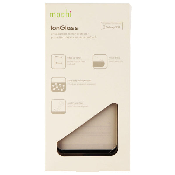 Moshi IonGlass Ultra Durable Screen Protector for Galaxy S8 - Clear/Black Trim