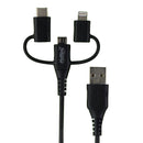 Hottips 4ft Charge and Sync Cable for iPhones & Micro USB / USB C Devices
