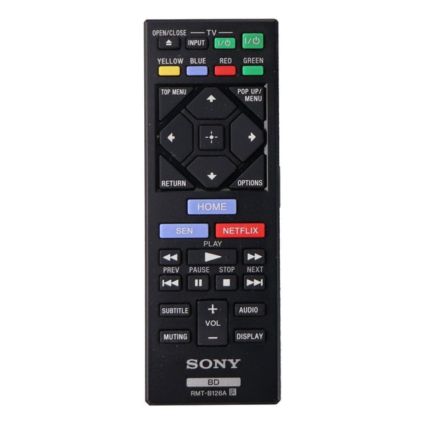 Sony Remote Control (RMT-B126A) for Select Sony Blu-Ray Players - Black