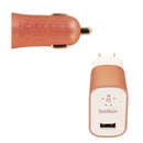 Belkin Mixit Series Car & Home Charging Kit w/ 4 ft Micro USB Cable - Rose Gold