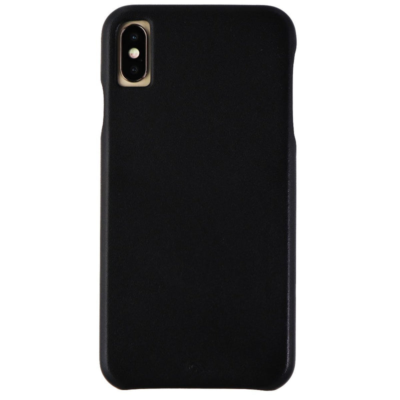 Case-Mate Barely There Genuine Leather Hard Case for Apple iPhone XS Max - Black