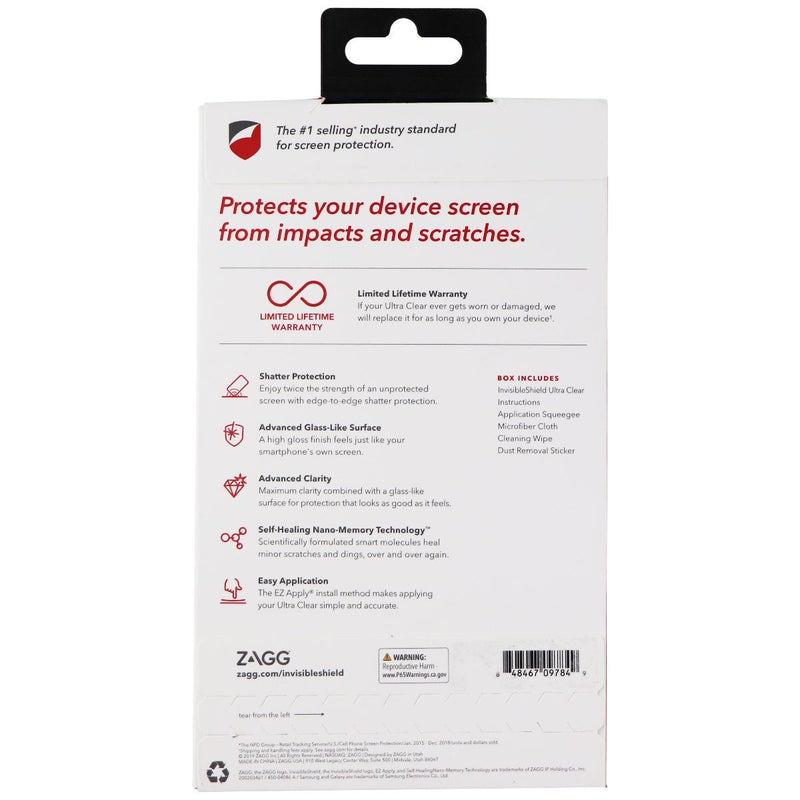 ZAGG Ultra Clear Screen Protector for Samsung Galaxy S10 5G - Clear