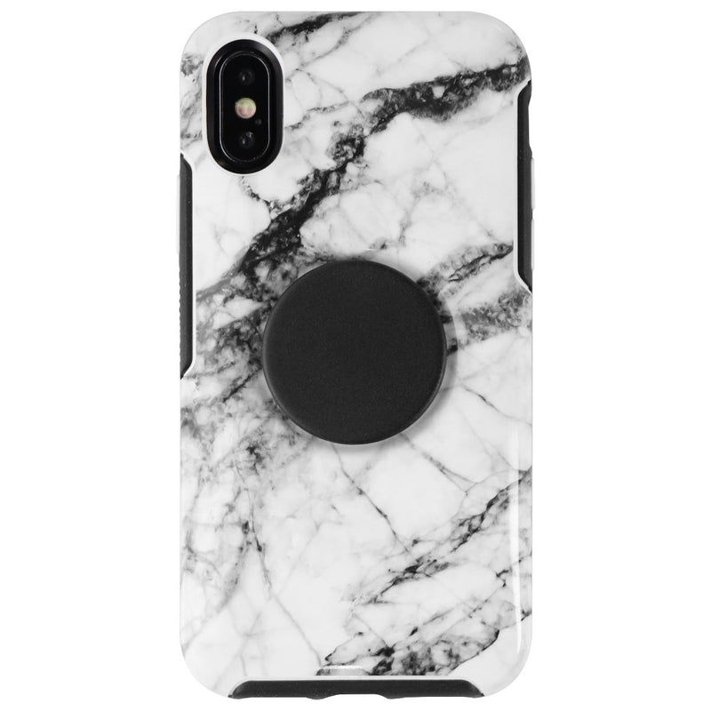 Otter + Pop Symmetry Series Case for Apple iPhone Xs/X - White Marble