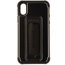 Scooch Wingman Series 5-in-1 Metallic Case Cover for Apple iPhone X (10) - Black