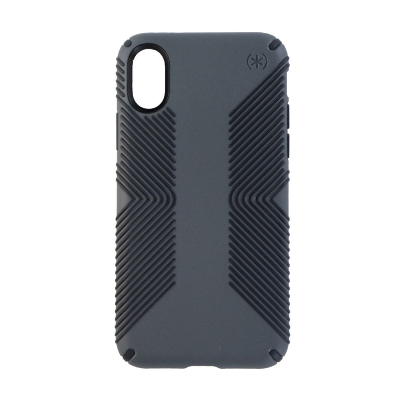 Speck Presidio Grip Series Case for Apple iPhone X - Charcoal Gray/Black