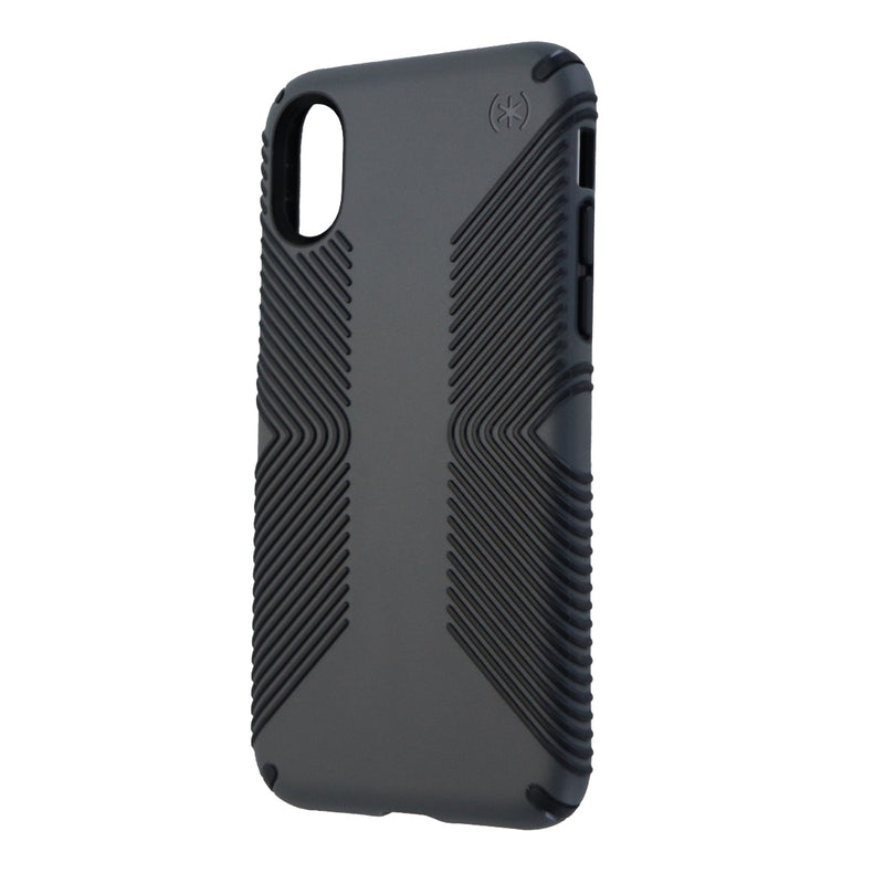 Speck Presidio Grip Series Case for Apple iPhone X - Charcoal Gray/Black