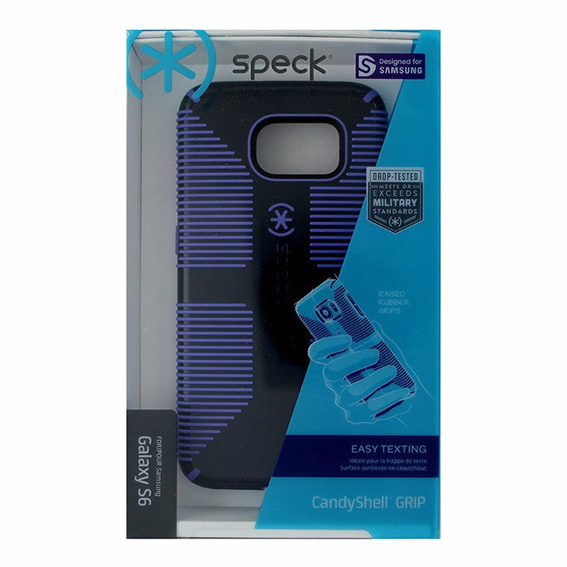 Speck CandyShell Grip Case for Samsung Galaxy S6 - Black & Purple