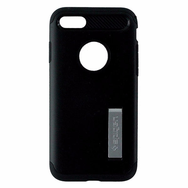 Spigen Slim Armor Dual Layer Case w/ Kickstand for iPhone 8 / 7 - Matte Black