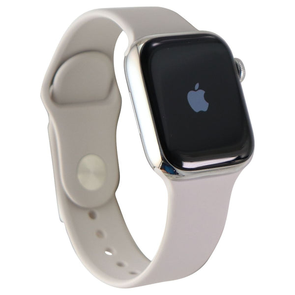 Apple Watch Series 7 (GPS + LTE) A2475 (41mm) Stainless Silver/Starlight Sp Band