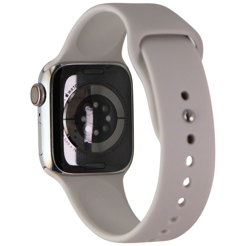 Apple Watch Series 7 (GPS + LTE) A2475 (41mm) Stainless Silver/Starlight Sp Band