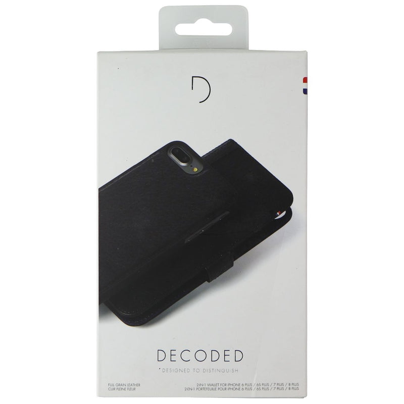 Decoded Magnetic Leather Case for iPhone 8 Plus / 7 Plus / 6s Plus - Black