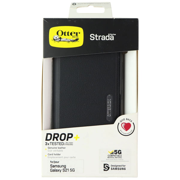 OtterBox Strada Series Folio Case for Samsung Galaxy S21 (5G) - Shadow Black