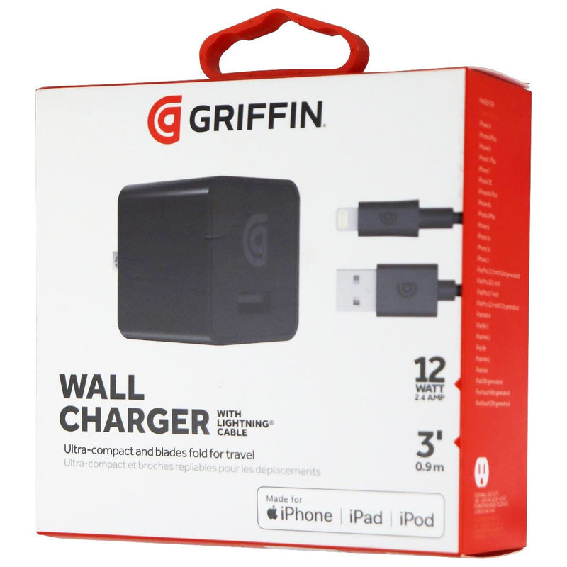 Griffin (12-Watt/2.4A) USB Wall Charger & 3-Foot for iPhones