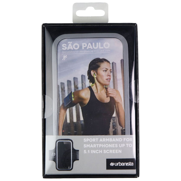 Urbanista Sao Paulo Sport Armband Holder for Most Smartphones - Dark Clown/Black