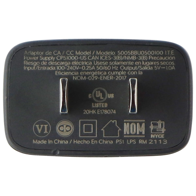 Google (5V/1A) Single USB Wall Adapter Travel Charger - Gray (S005BBU0500100)