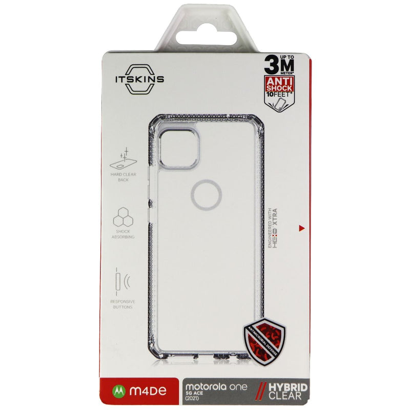 ITSKINS Hybrid Clear Case for Motorola One 5G Ace (2021) - Transparent