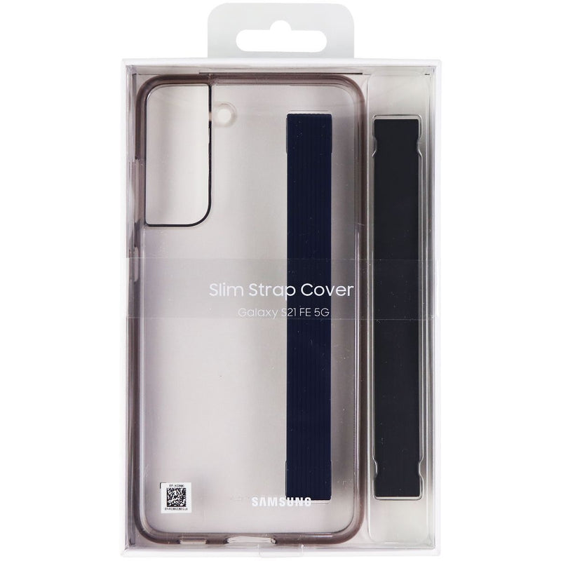 Samsung Slim Strap Cover Case for Galaxy S21 FE (5G) - Clear/Black/Dark Gray