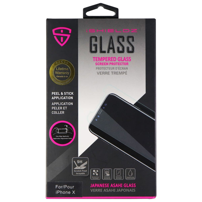 iShieldz Asahi Tempered Glass Screen Protector for Apple iPhone X - Clear